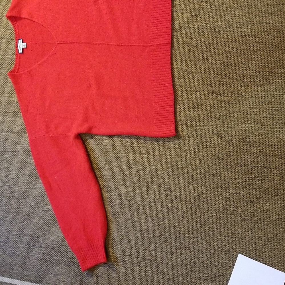 Great large red acrylic sweater